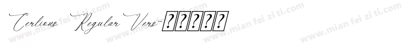 Cerlions RegularVers字体转换
